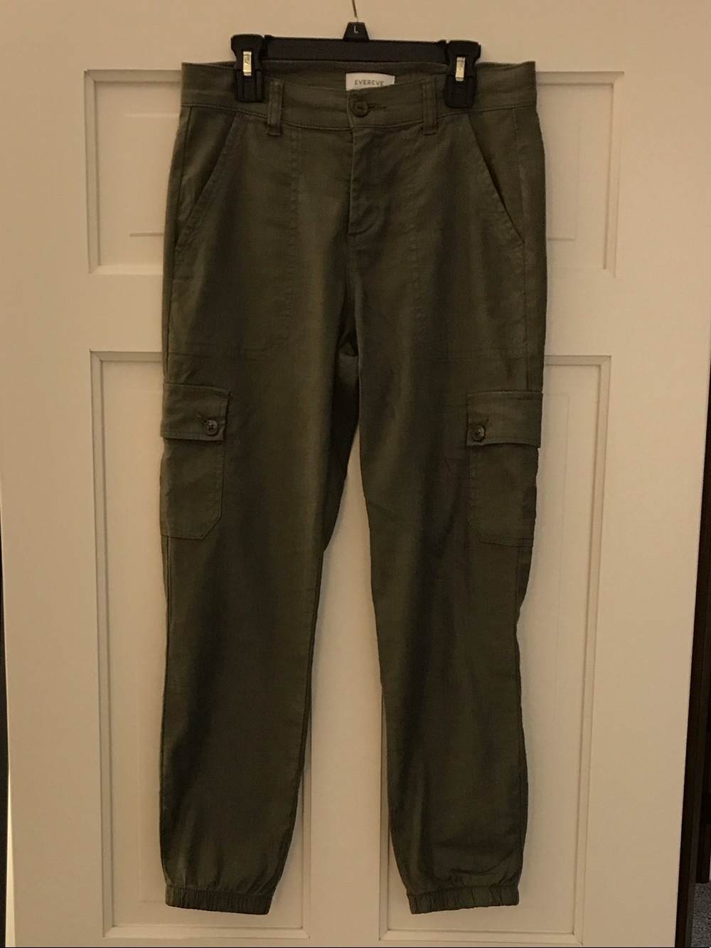 Evereve Olive Cargo Jogger Pants